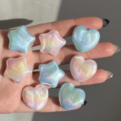 مهره شبتاب شاینی قلب و ستاره کد 3160