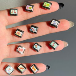 پلاک چارم ایتالیایی پاستلی گوزن و آهو کد 3181