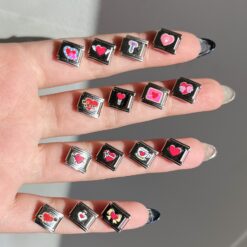 پلاک چارم ایتالیایی قلبی کد 2186