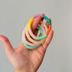 دستبند رنگی سنگی کد 3265