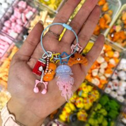 آویز جاکلیدی عروس دریایی و هدفون گربه‌ای کد 3364