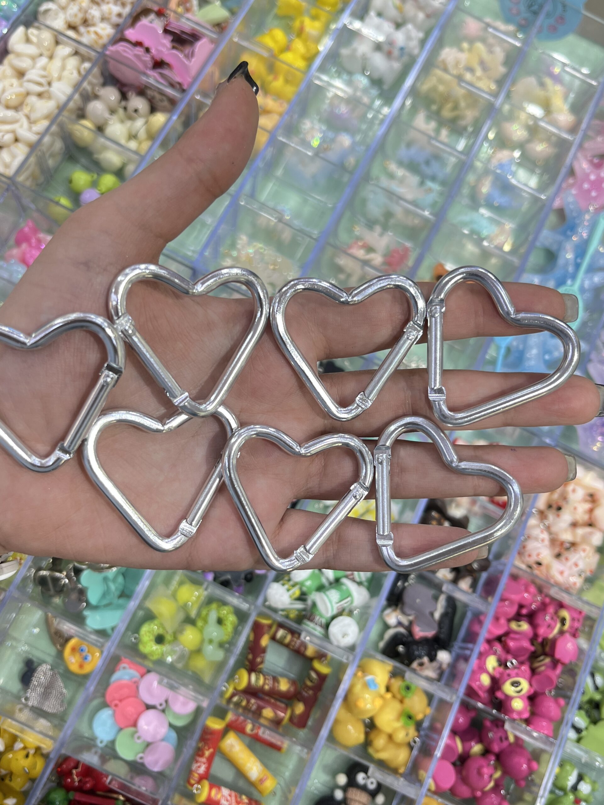 گیره قفل جاکلیدی قلبی استیل کد 3377