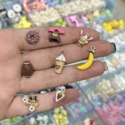 پلاک میناکاری تم شکلاتی و کرمی کد 3406