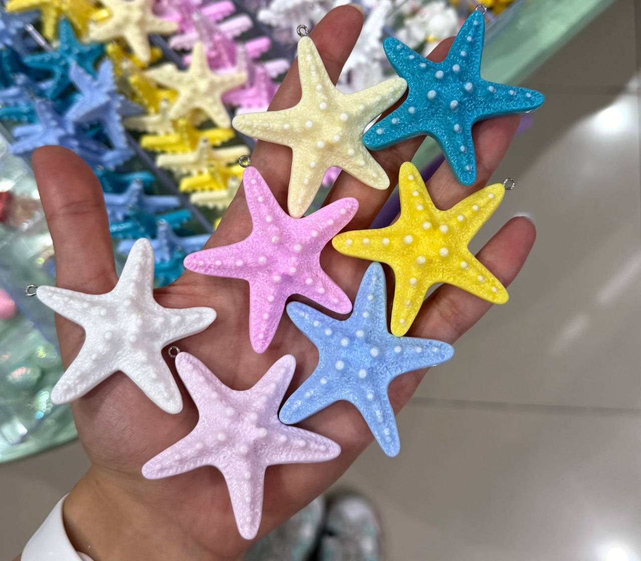 پلاک ستاره بزرگ رنگی پاستلی کد 3439