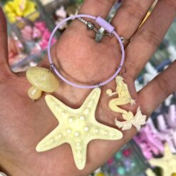آویز جاکلیدی قارچ و ستاره زرد کره‌ای کد 3459