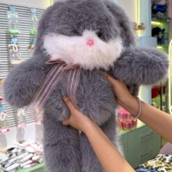 عروسک خرگوش طوسی دونده کد 3513