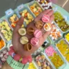 دکوری سبد حصیری دسته دار کد 3597