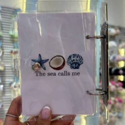 کلاسور شفاف سایز A6 The sea calls me کد 3574