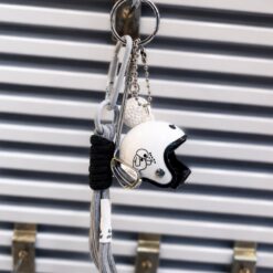 آویز جاکلیدی کلاه کاسکت و توپ گلف کد 3672