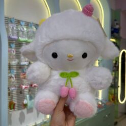 عروسک بز بزی کلاه بافت صورتی کد 3773