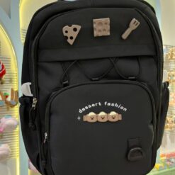 کوله‌پشتی وارداتی dessert fashion مشکی کد 3874