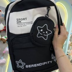 کوله‌پشتی وارداتی SERENDIPITY مشکی کد 3882