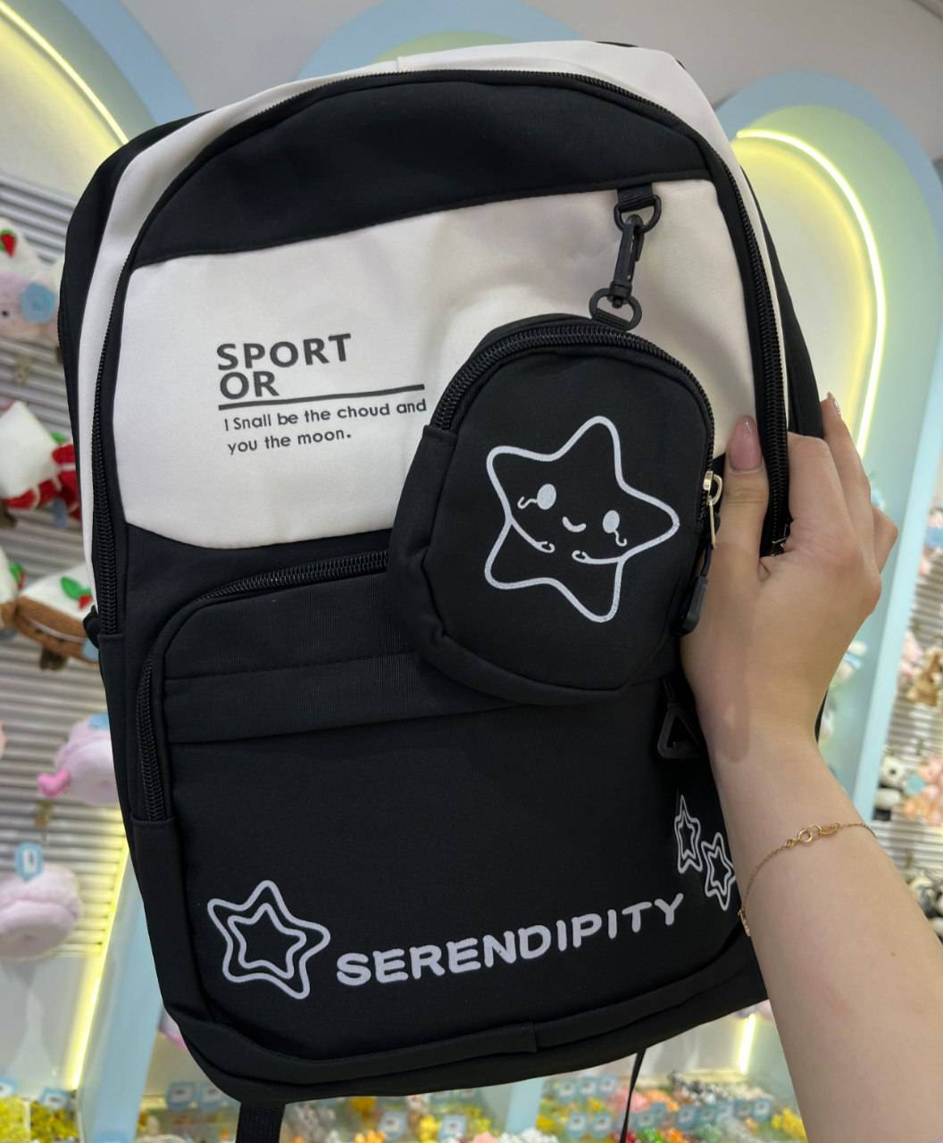 کولهپشتی وارداتی SERENDIPITY مشکی کد 3882