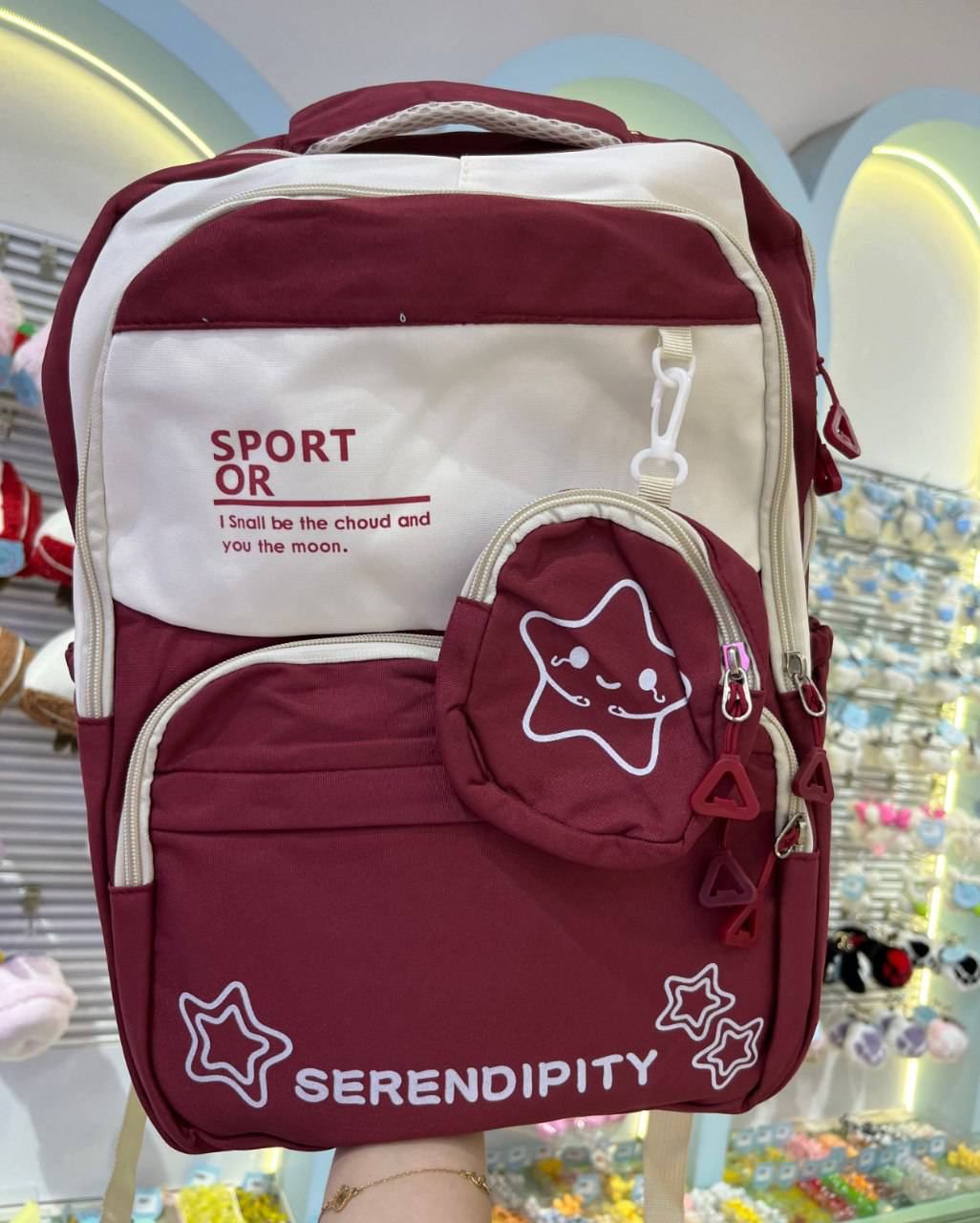 کولهپشتی وارداتی SERENDIPITY زرشکی کد 3886