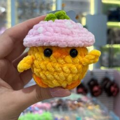 عروسک بافت جوجو توت‌فرنگی صورتی کد 3930