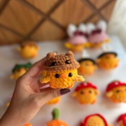 عروسک بافت جوجو کلاه تدی کد 3925