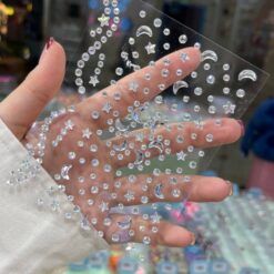 استیکر نگین ستاره و ماه سفید کد 3986