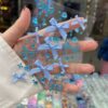 استیکر نگین پاپیونی آبی کد 3987