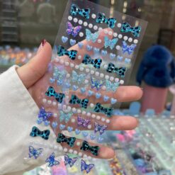 استیکر نگین پاپیونی و پروانه‌ای برجسته کد 3993