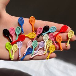 پلاک مینی راکت تنیس رنگارنگ کد 4086
