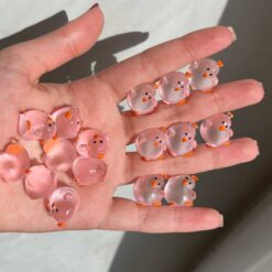 فینگیل شبتاب مرغ گردن کج صورتی کد 4112