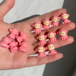 مینی فیگور میمون صورتی کد 4131
