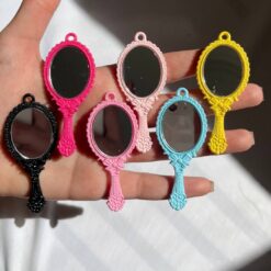 پلاک آینه دستی رنگارنگ کد 4203