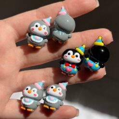 مهره پنگوئن کلاه تولدی کد 4233