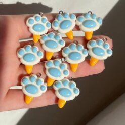 پلاک آبنبات پنجه گربه‌ای آبی کد 4277