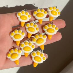 پلاک آبنبات پنجه گربه‌ای زرد کد 4279