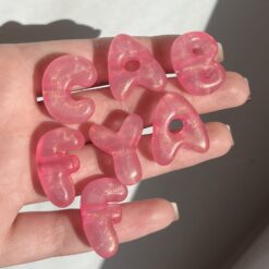 مهره حروف انگلیسی سرخابی شبتاب کد 4294