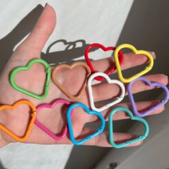 قفل جاکلیدی قلبی رنگی کد 4356