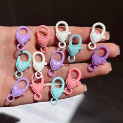 قفل جاکلیدی قلبی رنگارنگ کد 4359
