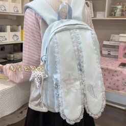 کوله‌پشتی گوش خرگوشی خال خالی توری کد 4407 - Image 8