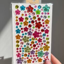Alternative view of استیکر نگین شکوفه‌ای رنگارنگ کد 4437