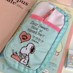 جامدادی صورتی سبز SNOOPY کد 4570