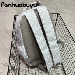 کولهپشتی صورتی طوسی خال خالی بال فرشته کد 4591 - تصویر 3