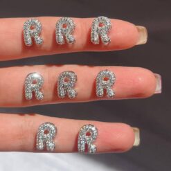 پلاک سوارسکی فول نگین حرف R کد 4677