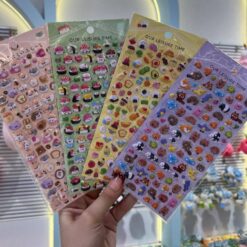 استیکر پفکی و برجسته حیوانات کیوت پاستلی کد 4705