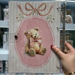 کلاسور شفاف تدی پاپیونی صورتی کد 4916 - تصویر 3